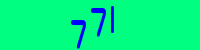 Blue Captcha Image