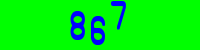 Blue Captcha Image