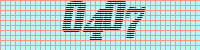 Blue Captcha Image